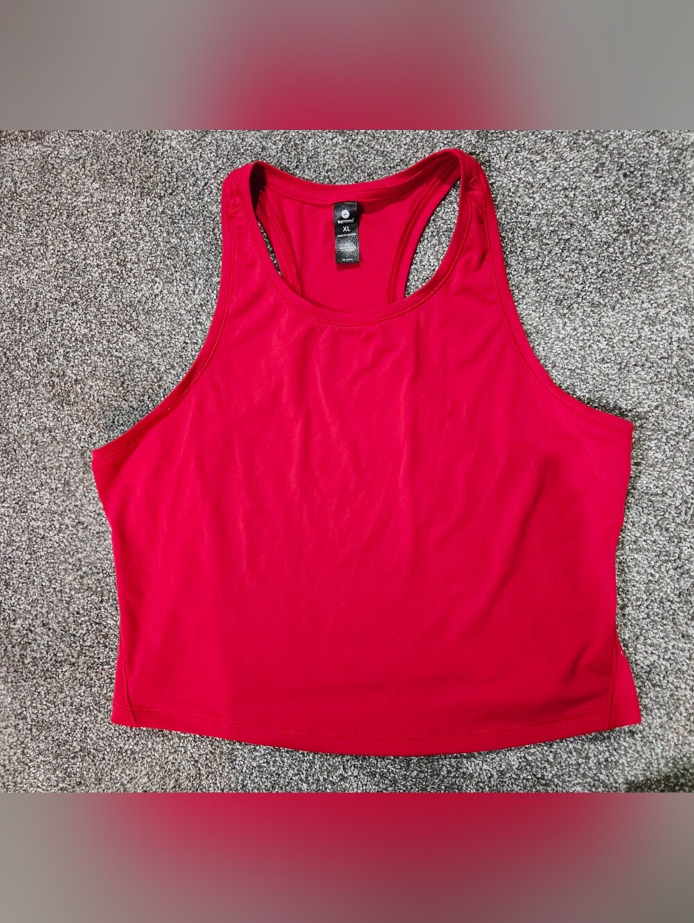 90 Degree By Reflex Red Athletic Razorback Tank Top XL